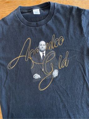 Black 'Acapulco Gold' Script Graphic Tee